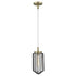 Gold and Black Metal Cage Pendant Hanging Light